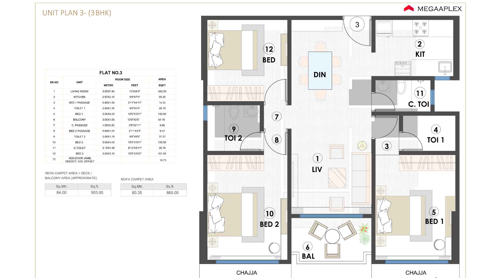 Megaa-Plex-Prime-Vista-3bhk-903-sqft